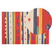 ALAPARS - Vloerkleed - Meerkleurig - 140 x 200 cm - Katoen