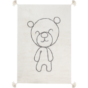 ZORAKAN - Vloerkleed - Lichtbeige - 140 x 200 cm - Katoen