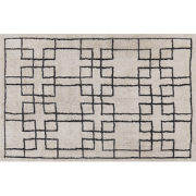 TURHAL - Laagpolig vloerkleed - Beige - 160 x 230 cm - Katoen