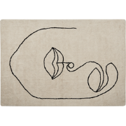 BAYIR - Laagpolig vloerkleed - Beige - 160 x 230 cm - Katoen