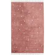 ASTAF - Vloerkleed - Lichtrood - 140 x 200 cm - Katoen