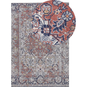 KORGAN - Laagpolig vloerkleed - Multicolor - 140 x 200 cm - Polyester