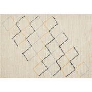 TEZPUR - Laagpolig vloerkleed - Lichtbeige - 160 x 230 cm - Katoen