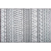 KEBAN - Laagpolig vloerkleed - Lichtgrijs - 140 x 200 cm - Polyester