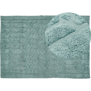 SIRNAK - Laagpolig vloerkleed - Mintgroen - 160 x 230 cm - Katoen