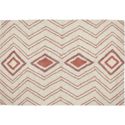 KASTAMONU - Laagpolig vloerkleed - Beige - 140 x 200 cm - Katoen