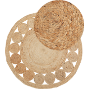 AHLAT - Laagpolig vloerkleed - Beige - 160 x 230 cm - Jute