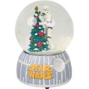 Sneeuwbol plastic Stormtrooper met kerstboom opwindbaar voor muziek 10...