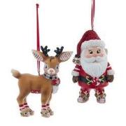 Resin hert/kerstman 2A 10 cm ornament