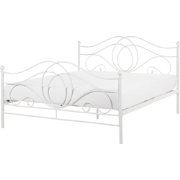 LYRA - Tweepersoonsbed - Wit - 140 x 200 cm - Metaal