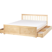OLENDON - Bed met 4 lades - Lichtbruin - 160 x 200 cm - Dennenhout