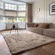 Hoogpolig vloerkleed Furr bruin - Interieur05 - Polyester - 160 x 230 ...