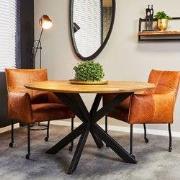 Starfurn - Eettafel Arlington - Bruin - 140x140x77 cm