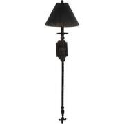 Clayre & Eef Wandlamp 31x32x117 cm Zwart Bruin IJzer