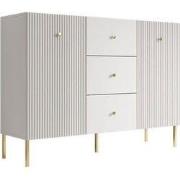 Meubella - Dressoir Vermont - Wit - 135 cm