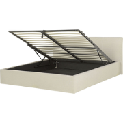 ORBEY  - Tweepersoonsbed - Beige - 160 x 200 cm - Polyester