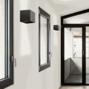 Landelijke Metalen Highlight Stretto Wandlamp - Zwart