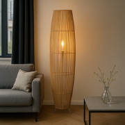 Staande Lamp |  Rotan | Komo | Bohemian woonstijl | Woonkamer | Slaapk...