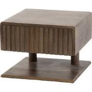 Nachtkastje Bruin Acaciahout - 35x35x27cm - Carve