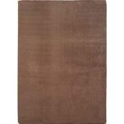JOY Effen Soft Vloerkleed – 100% Polyester – Anti-Slip - Bruin- 160x22...