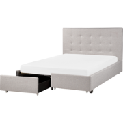 ROCHELLE  - Bed opbergruimte - Lichtgrijs - 140 x 200 cm - Polyester