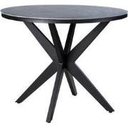 Calma dining table dia. 120 cm aluminium black/slate