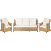 ALESSANO - Loungeset voor 5 - Gebroken wit - Rotan