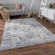 Laagpolig Vloerkleed - Cameris Vintage Design - Grijs - 120x160 cm