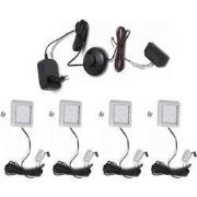 Onderbouwspot set van 4 warm wit