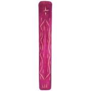 Houten wierookhouder fuchsia 26 cm