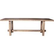 Eettafel Rechthoek - Donkerbruin Hout - 240x100x76cm - Frans