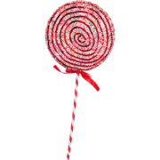 Decoration - Lolly Pop - Foam - Red/White - 15x35cm