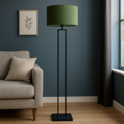 Landelijke Vloerlamp Monza Zwart