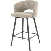 Barstoel Bouclé Bouclé - Zithoogte 69cm - 51x50x94cm - Salon - Set van...