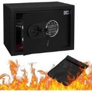 Kluis Kluis 16L van staal met elektronisch slot en noodsleutels Rond g...