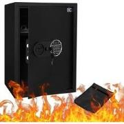 Kluis Kluis 43L van staal met elektronisch slot en noodsleutels Rond g...