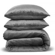 PHLOX Dekbedovertrek Flanel Fleece - Tweepersoons 200x220 cm + 2 Kusse...