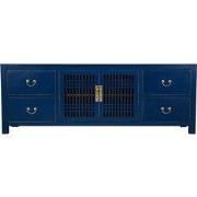 Fine Asianliving Chinese TV Kast Blauw Midnight Blue - Orientique