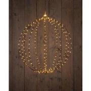 Metal 60 cm 3D Ball Black With 288 Led Classic Warm