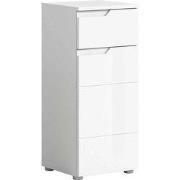 Onderkast (L/H/D: 38x87x34 cm) Wit Imitatie en Hoogglans