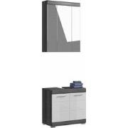 Badkamer Scout 2-delig ca. 60 cm antraciet/wit