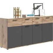 Mason dressoir 4 deuren, 1 lade eik decor
