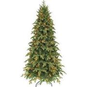 Kunstkerstboom Sherwood slim groen H185 x dia. 107 cm met 168 LED warm...