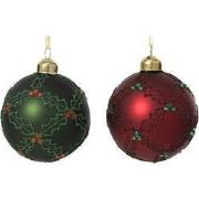 Kerstbal glas d8 cm a2 II