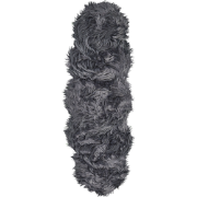 MAMUNGARI  - Schapenvel - Donkergrijs - 60 x 180 cm - Acryl