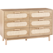 COSTELLO - Ladekast 6 lades - Lichtbruin - Vezelplaat