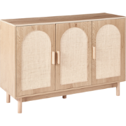 COSTELLO - Dressoir met 3 deuren - Lichtbruin - Vezelplaat