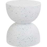 CAORIA - Bijzettafel - Terrazzo/Wit - Lichtbeton