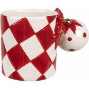 Clayre & Eef Mok 350 ml Rood Wit Keramiek