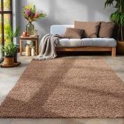 Tapijtenloods Basic Shaggy vloerkleed Caramel Hoogpolig- 80x250 CM
